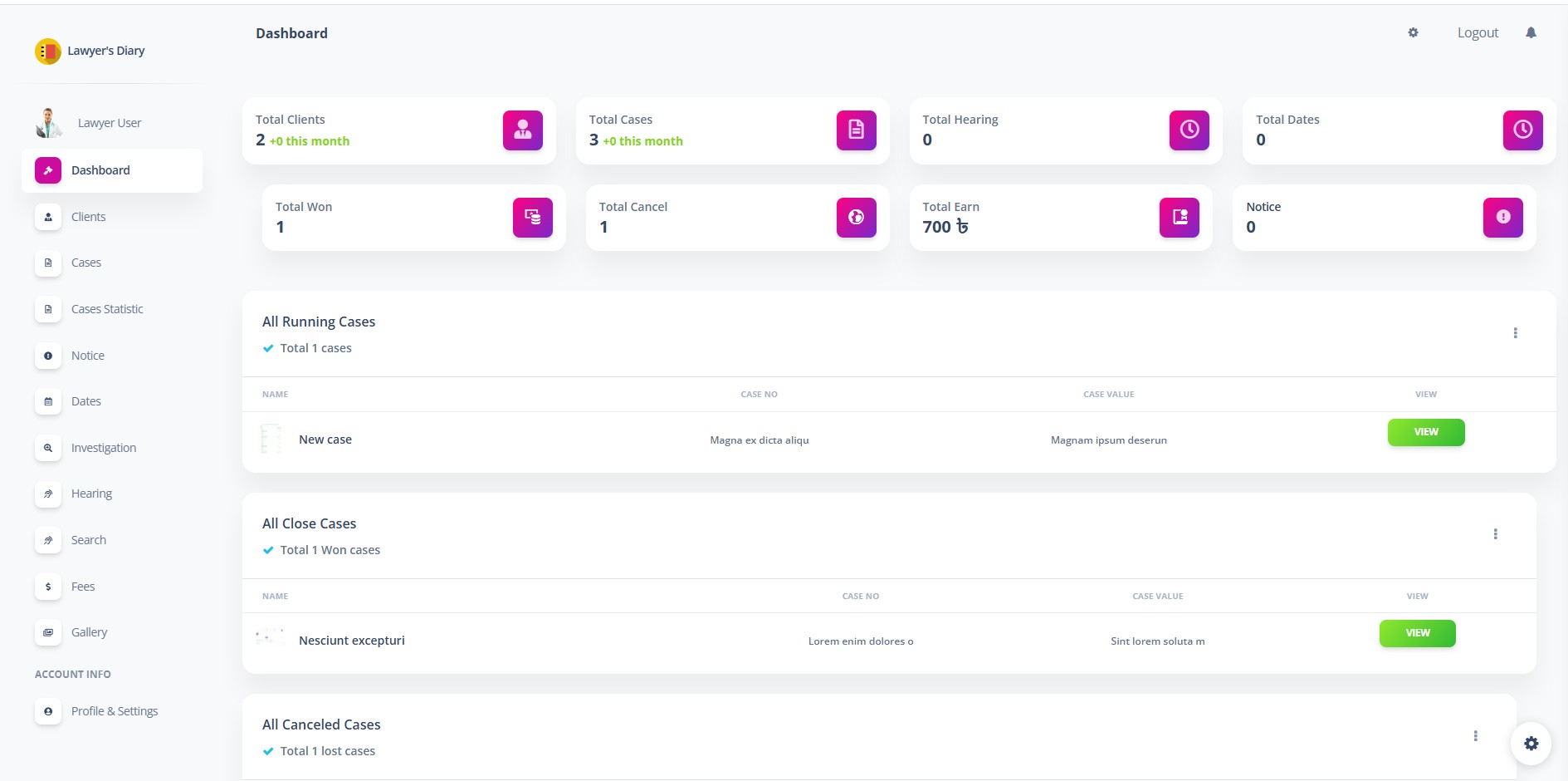 Lawsuit Diary – Legal Workflow Made Simple